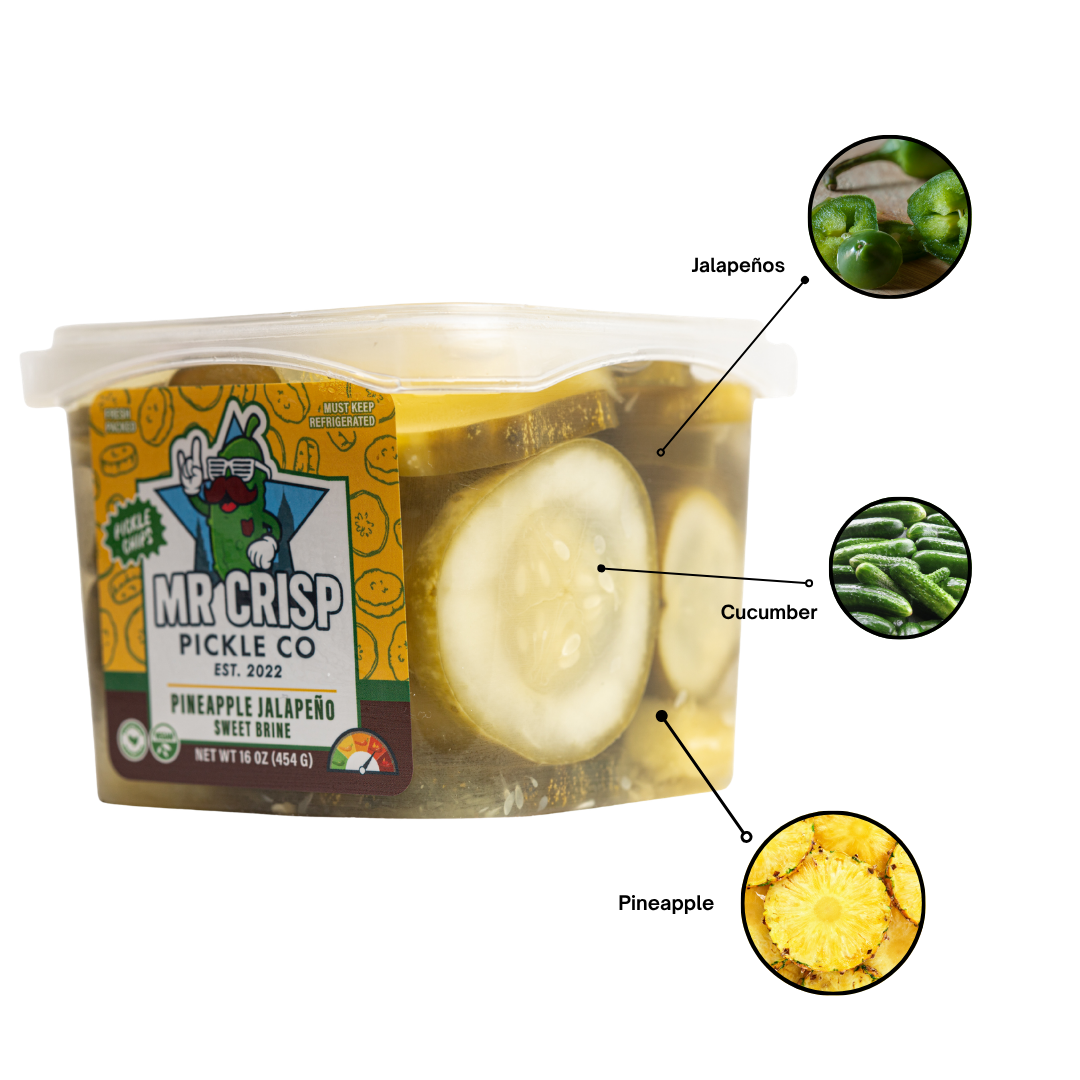 Pineapple Jalapeño Sweet Pickles