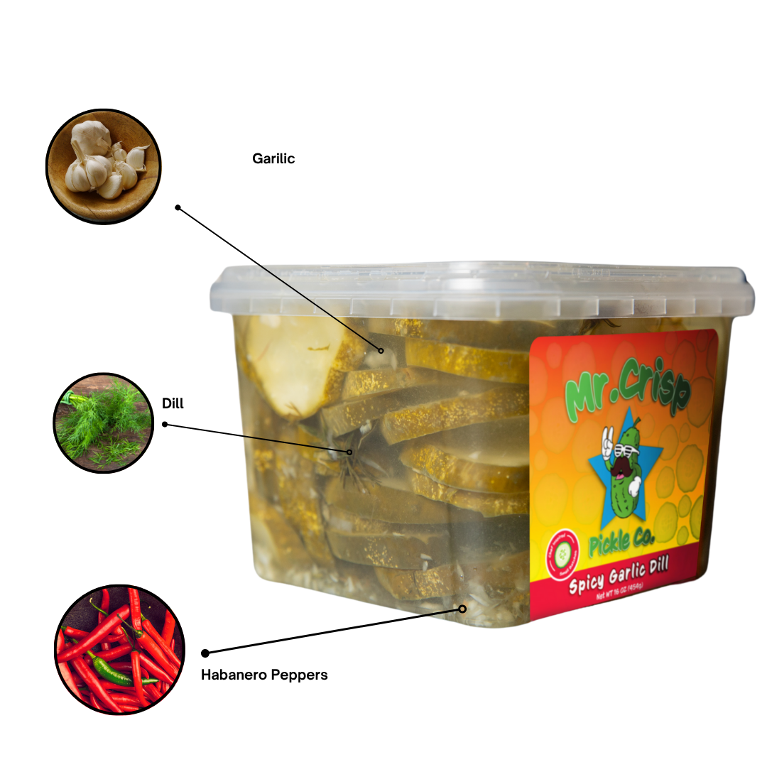 Spicy Garlic Dill Pickles (Habanero)