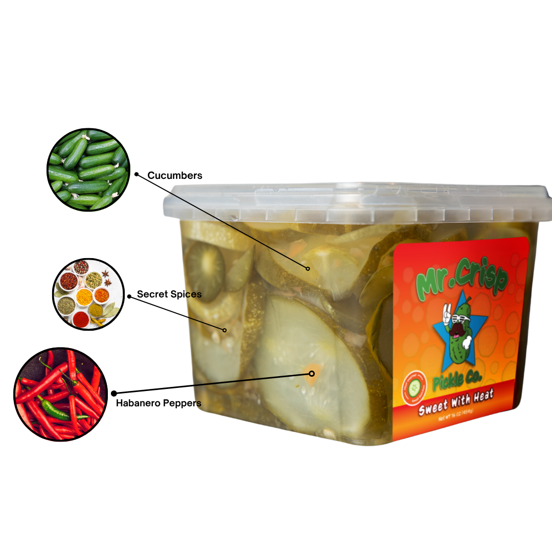 Sweet with Heat Pickles (Habanero)