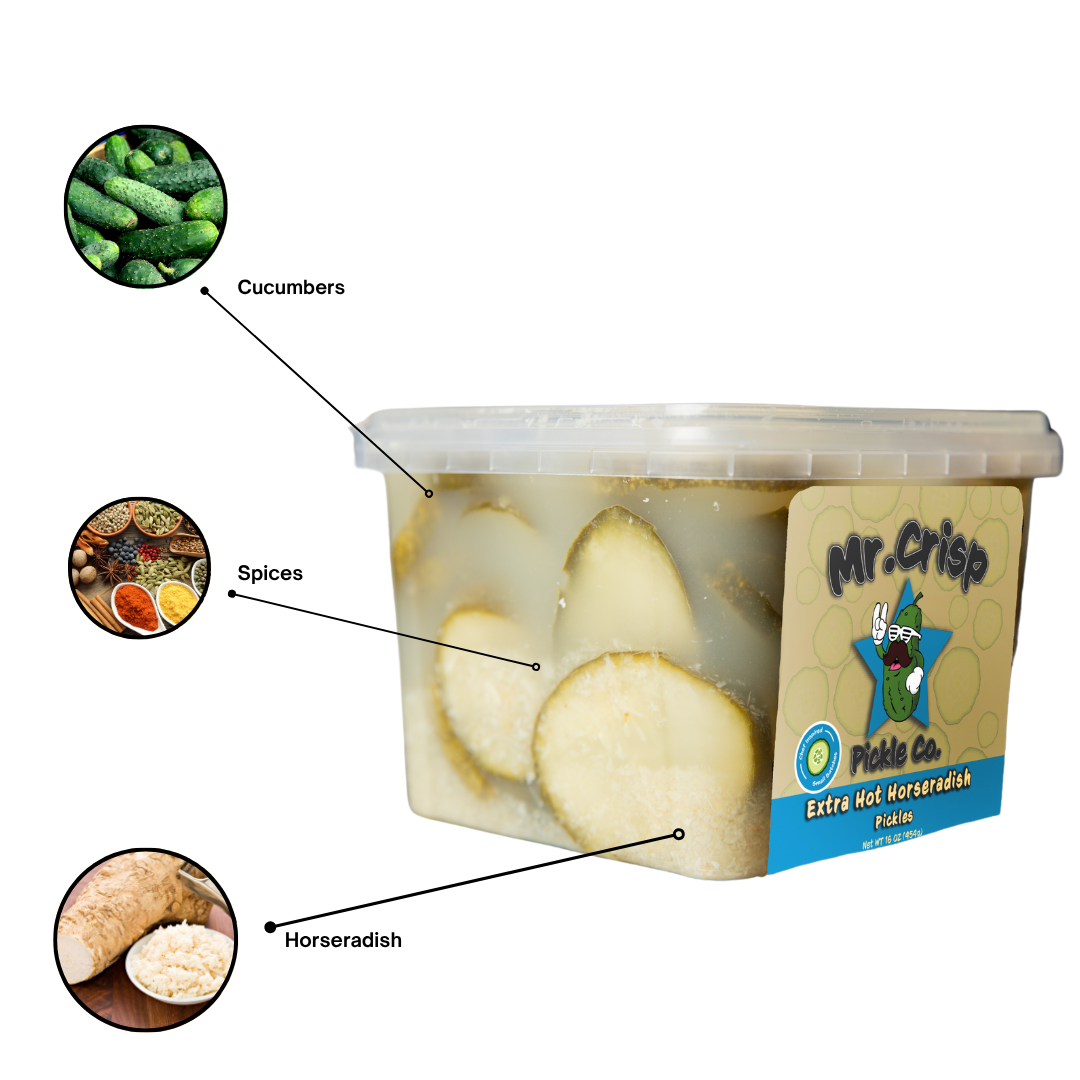 Extra Hot Horseradish Pickles