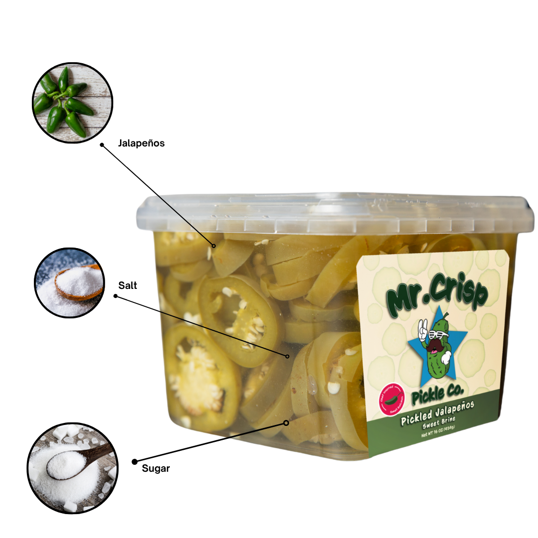 Pickled Jalapeños (Sweet Brine)