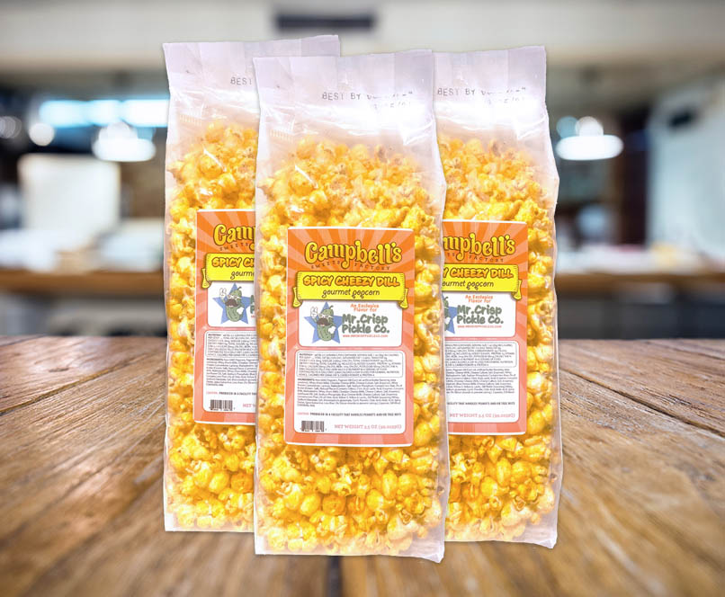 Spicy Cheezy Dill Popcorn