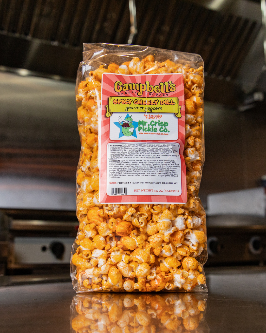 Spicy Cheezy Dill Pickle Popcorn